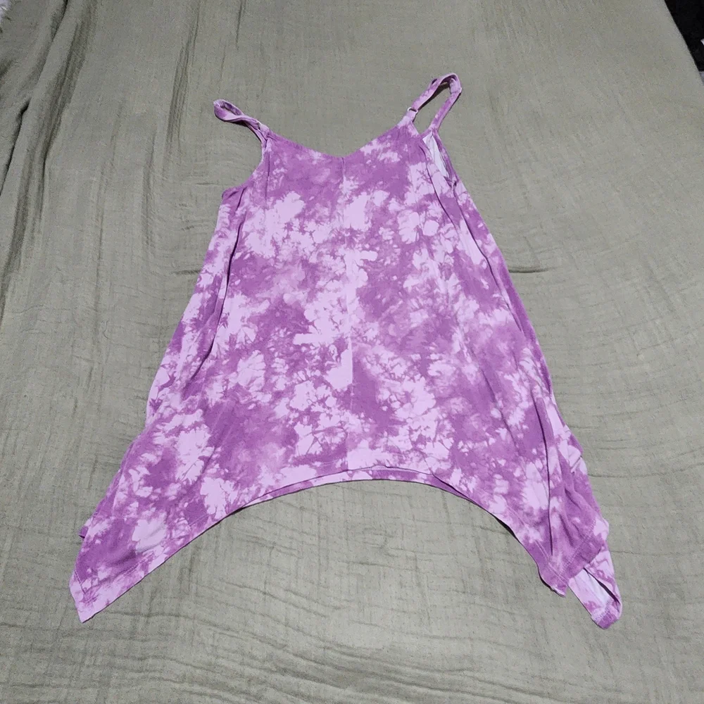 Torrid Purple Tie-Dye Tank Top - Picture 2 of 4